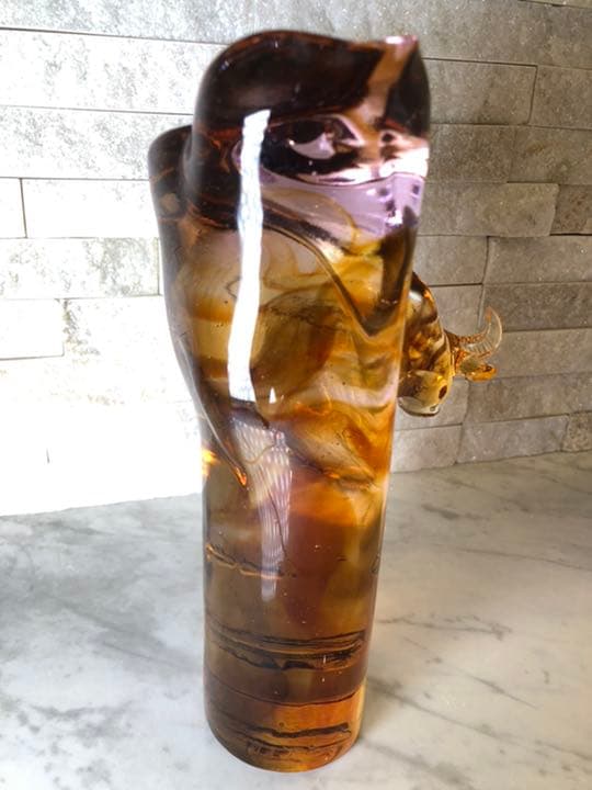 tittot 琉園 ガラス細工 【Buffalo and Egrets】 新品