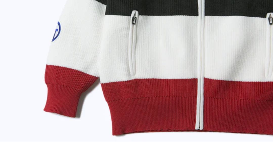 CPG ジップアップボーダーセーター Sサイズ　レディース　新品未使用