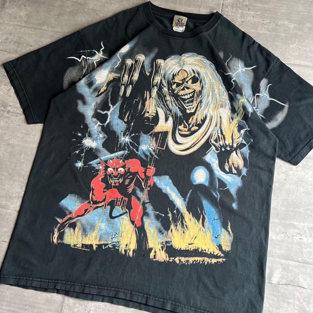 Iron Maiden　アイアンメイデン　魔力の刻印　リキッドブルー製　Tee