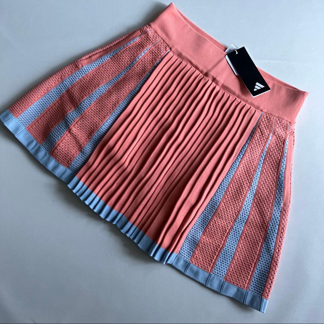 新品タグ付⛳️アディダスゴルフ激カワ　ニット&スカートセット　M