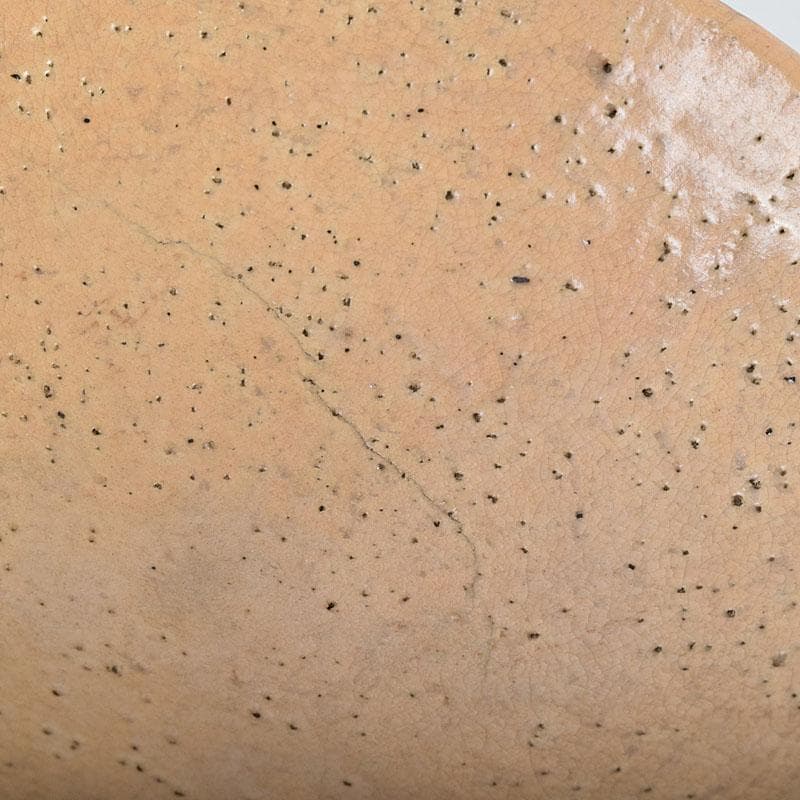 茶道具　佐々木松楽造　赤楽焼　大馬上盃　菓子器　仕覆付　共箱　M　R9476