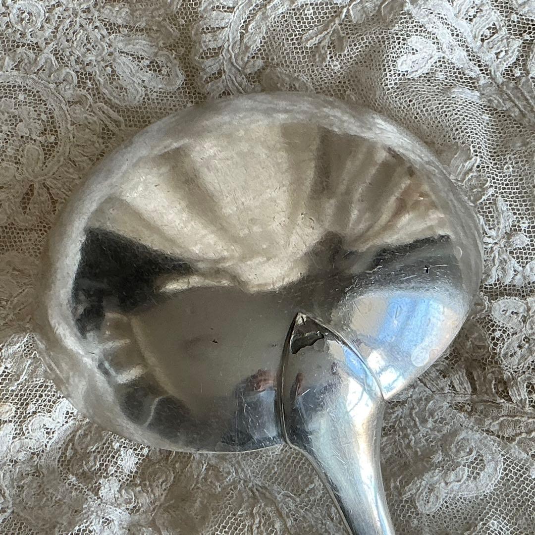 フランスアンティーク　すずらん　ERCUIS　レードル（大）イニシャルモノグラム