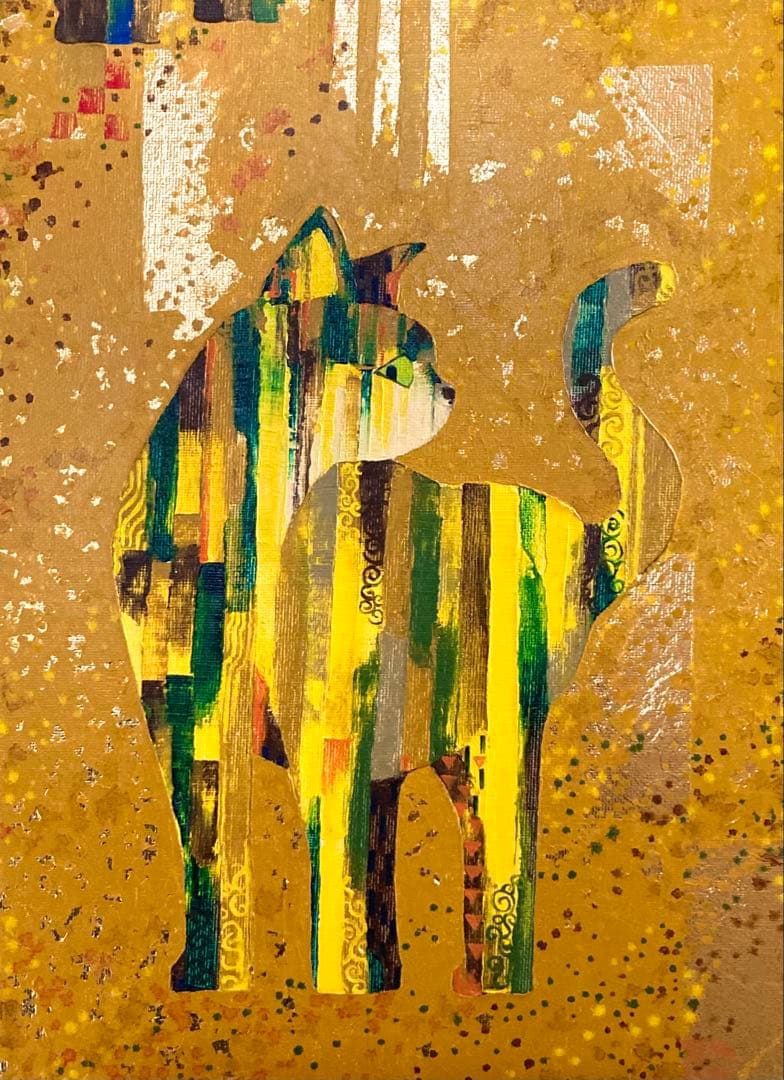 油絵　猫　gorgeous