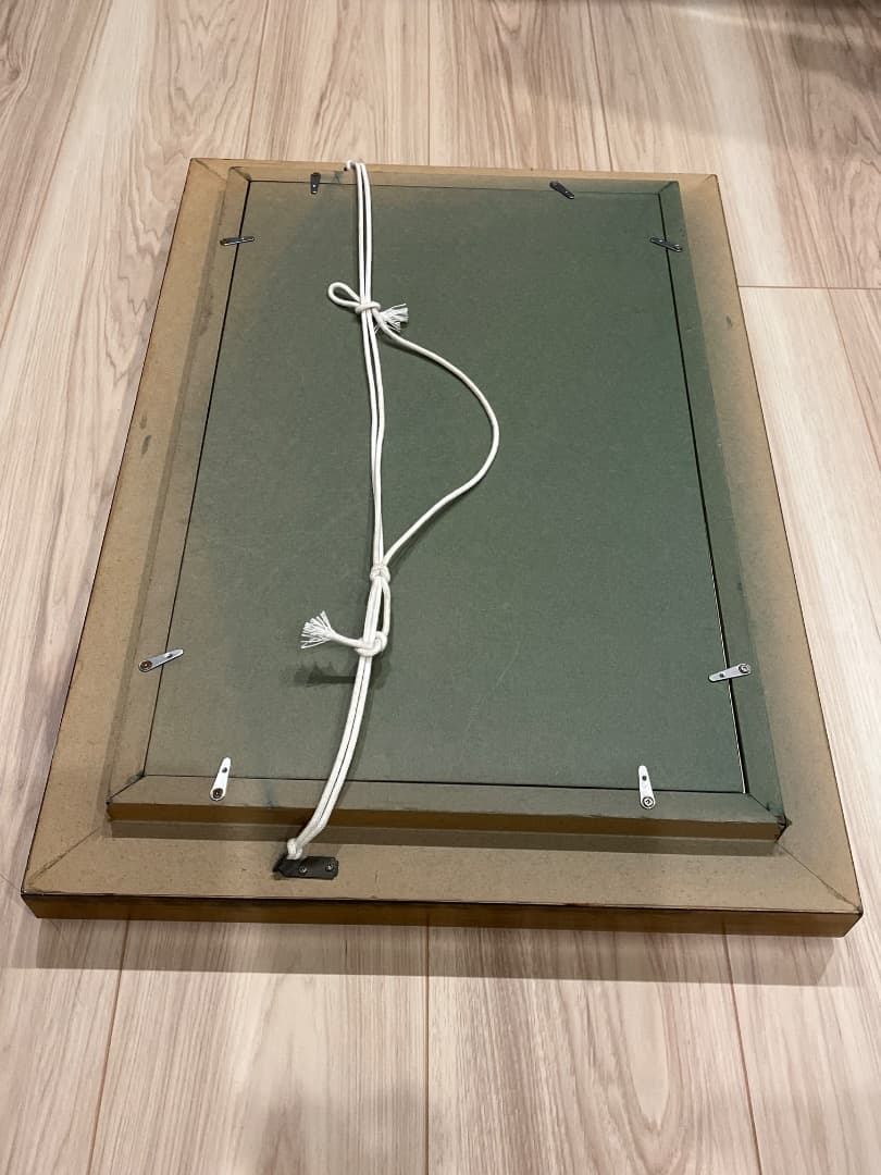 糸 大八 Daihachi Ito 花の油彩 金色の装飾入り額装　入り