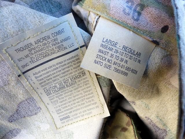 レア! 米軍 OCP ヘリクルートラウザー L-R　エアクルー　A2CU 657