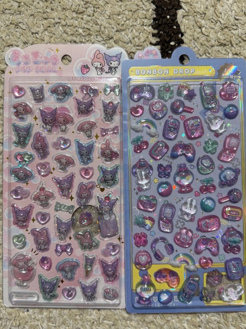 ボンボンドロップ　うるちゅるシール　サンリオ　ディズニー　たまごっち　等15枚