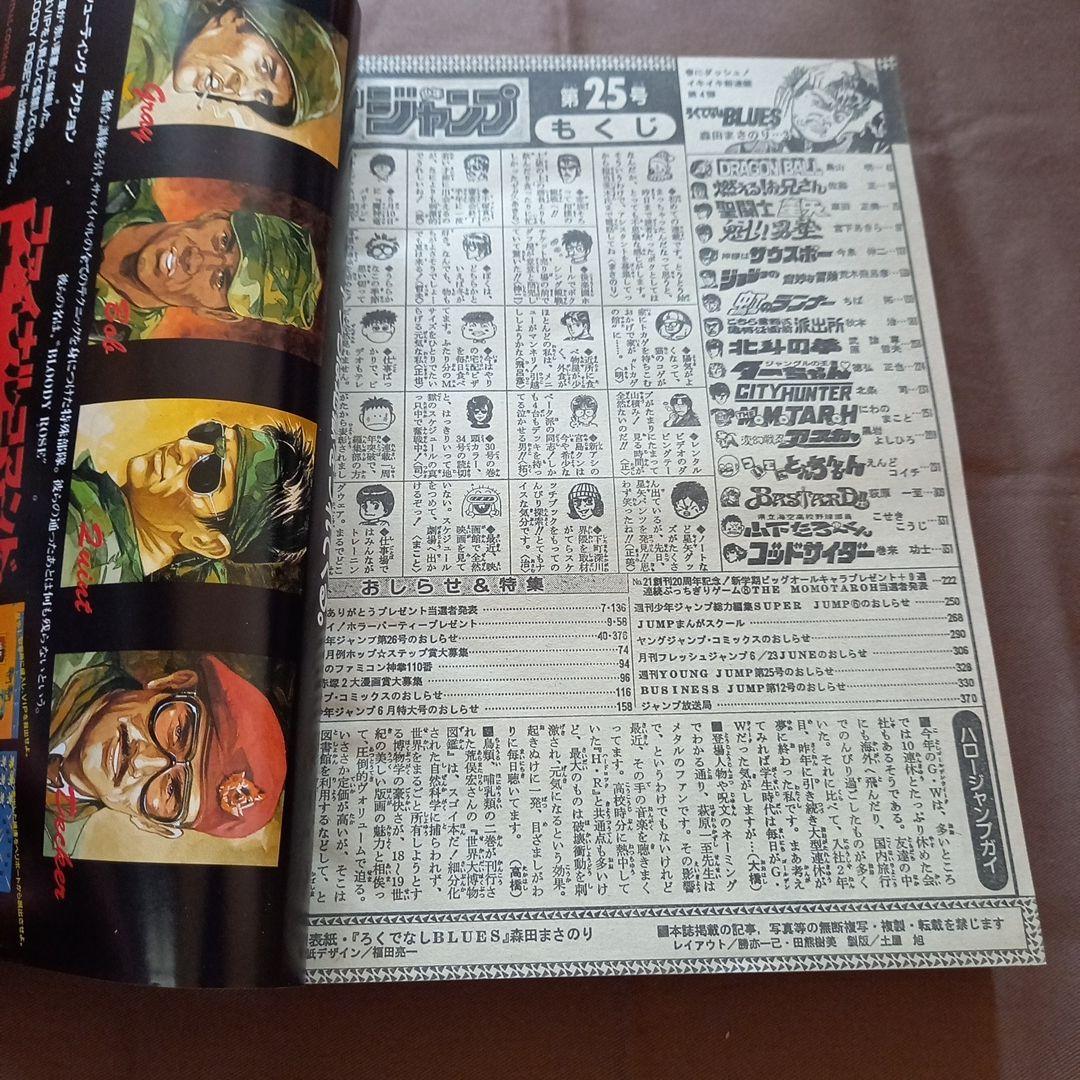 【当時物美品】週刊 少年 ジャンプ 1988年25号 漫画 アニメ