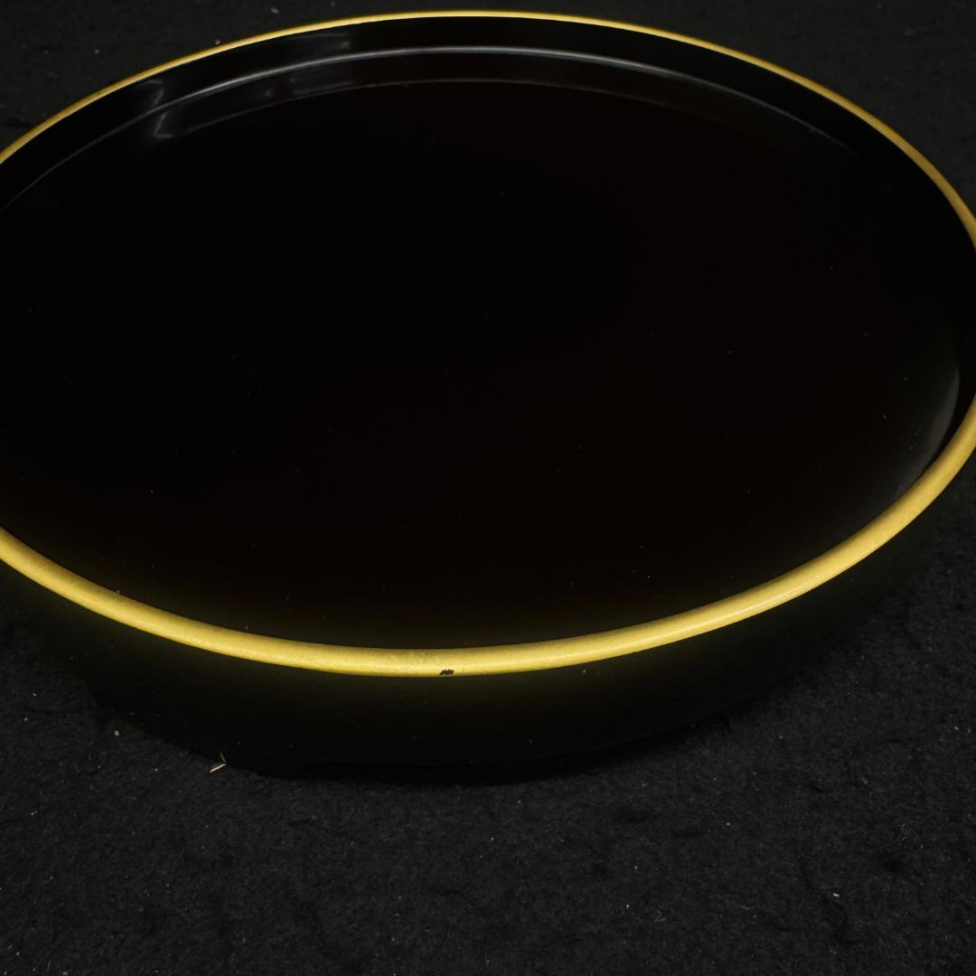 輪島塗　鶴亀蒔絵　壹対　高級漆器 共箱　共布