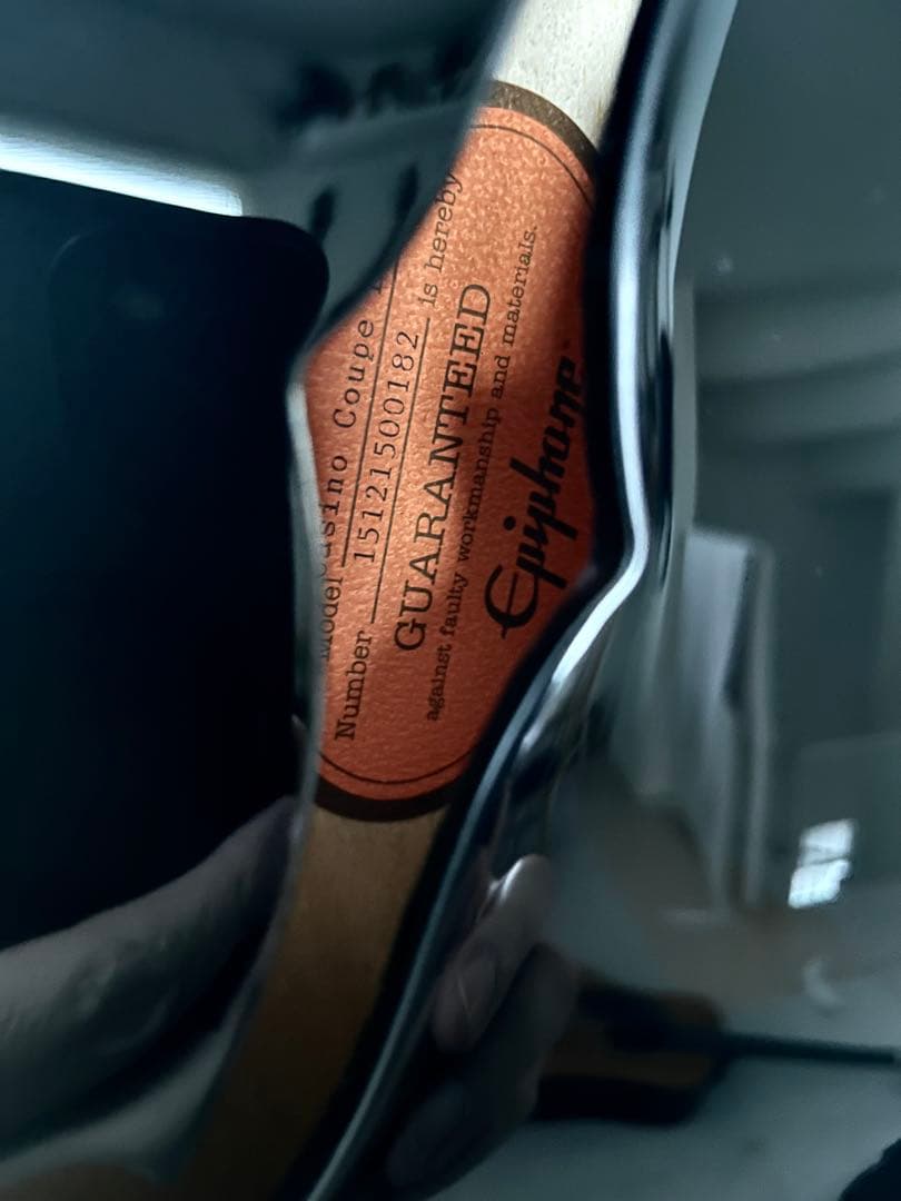 美品　Epiphone casino coupe ブラック エレキギター