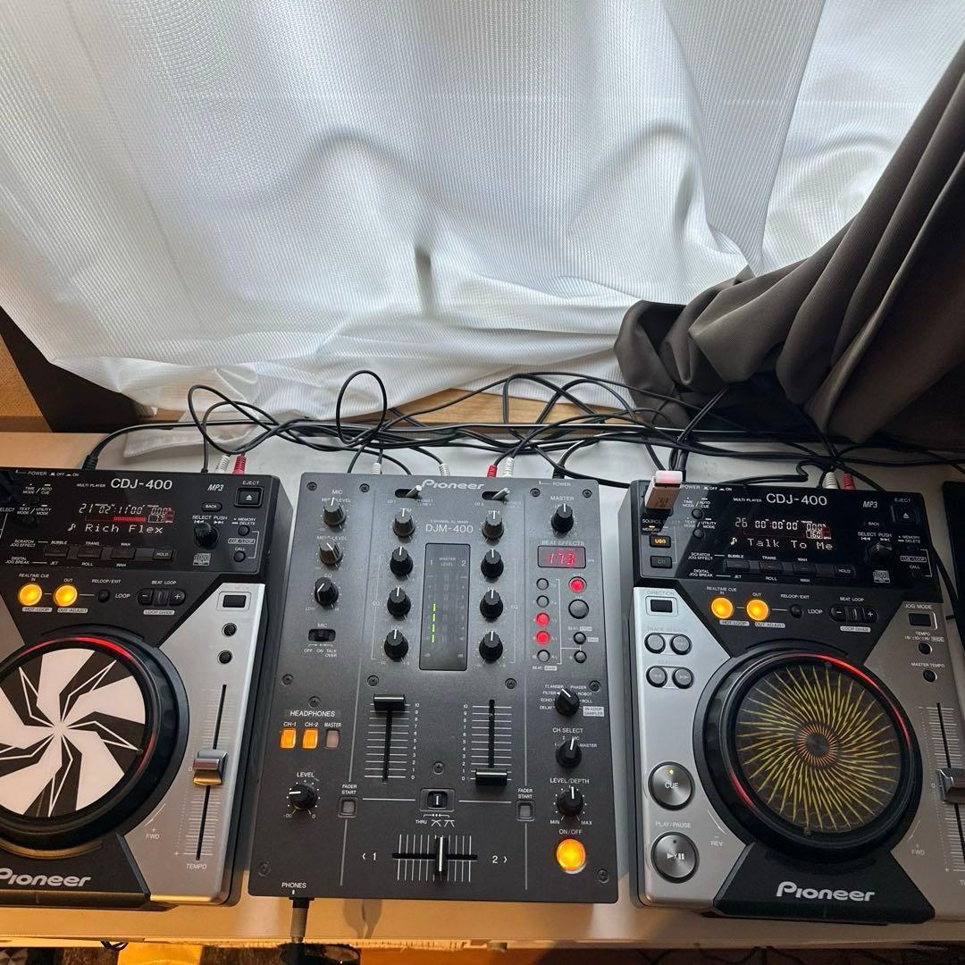Pioneer CDJ-400,DJM-400セット ※箱あり