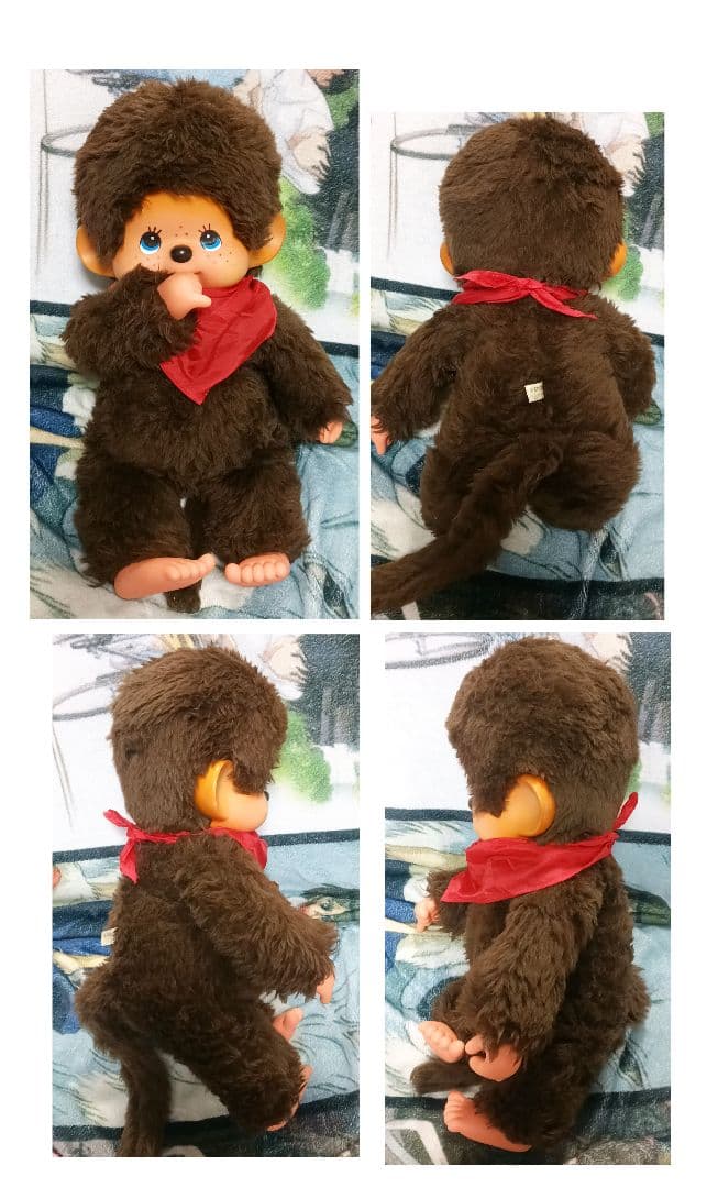 希少　昭和レトロ　セキグチ　ブルーアイ　モンチッチ　ぬいぐるみ　男の子②