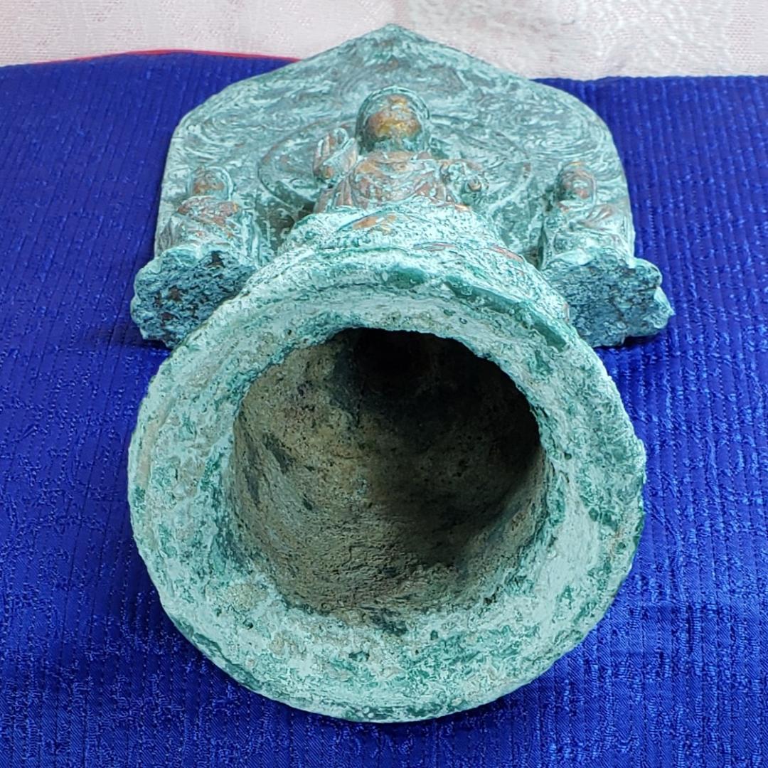 ◆高麗仏 『延嘉七年（539年）』 金銅三尊如来立像 仏像◆検）新羅仏 白鳳仏