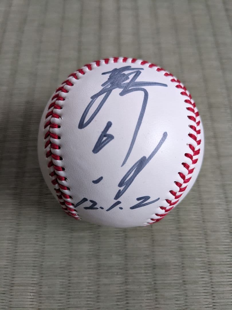 落合博満ユニフォーム・三冠王と書いてもらいました直筆サインボール・直筆サイン色紙
