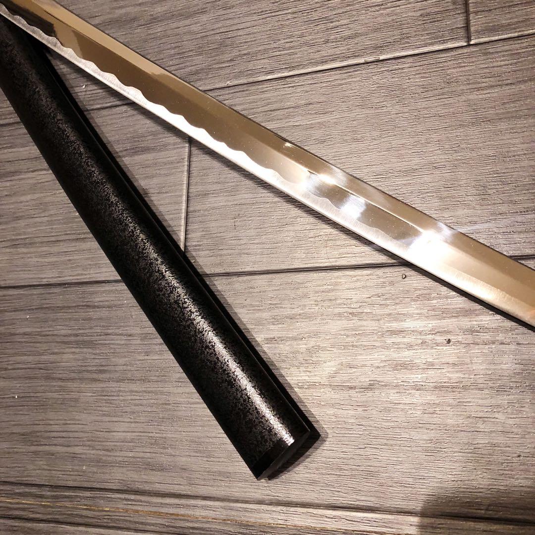 高級模造刀　土佐刀剣　太刀　本研波刃　合金　居合刀