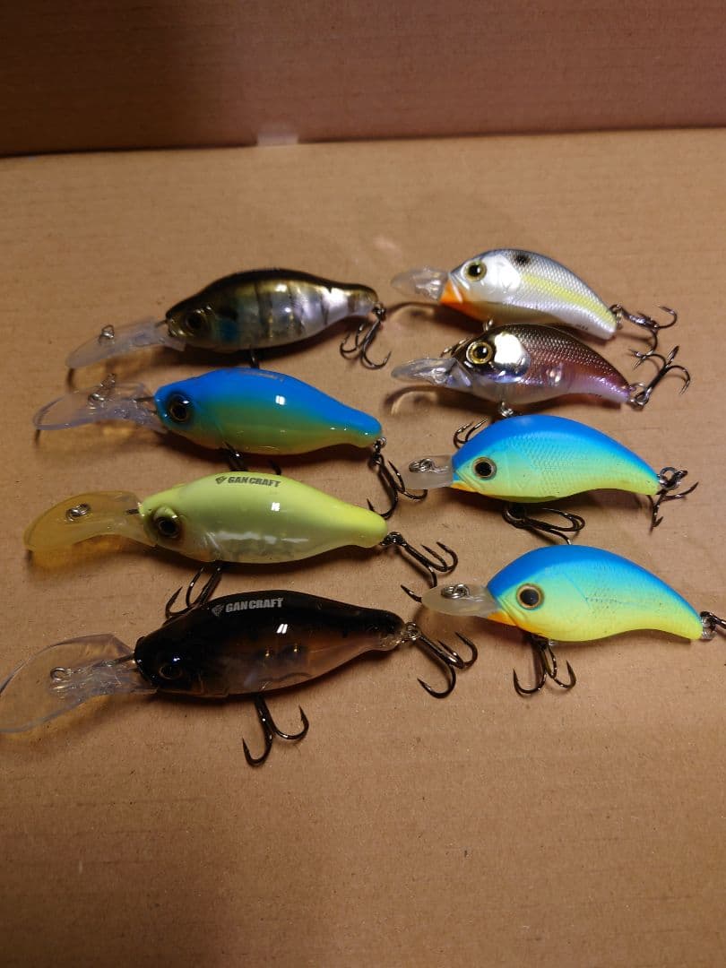 バス釣り引退セット　メガバス　エバーグリーン　ガンクラフト