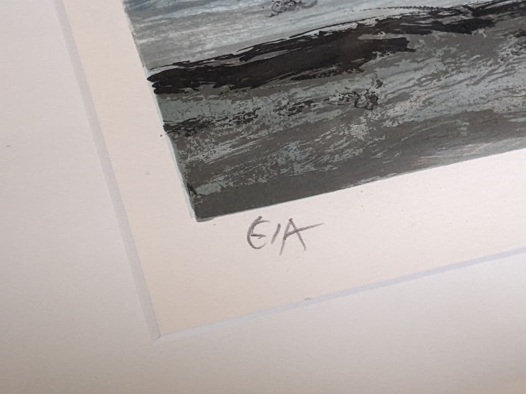 ジョルジュ　ラポルト　リトグラフ絵画　額装　フランス　アイルランド　ブルターニュ