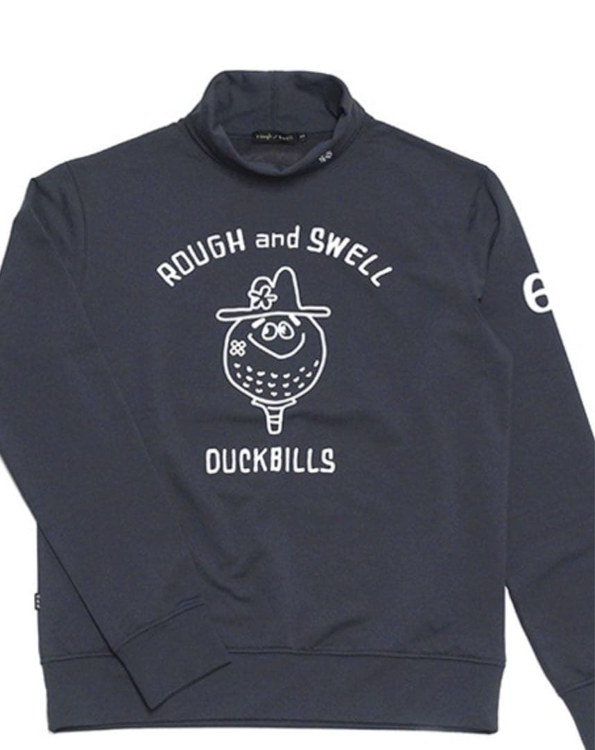 ラフ＆スウェル　ゴルフ　長袖モックネック　チャコール　Ｍサイズ 新品未使用