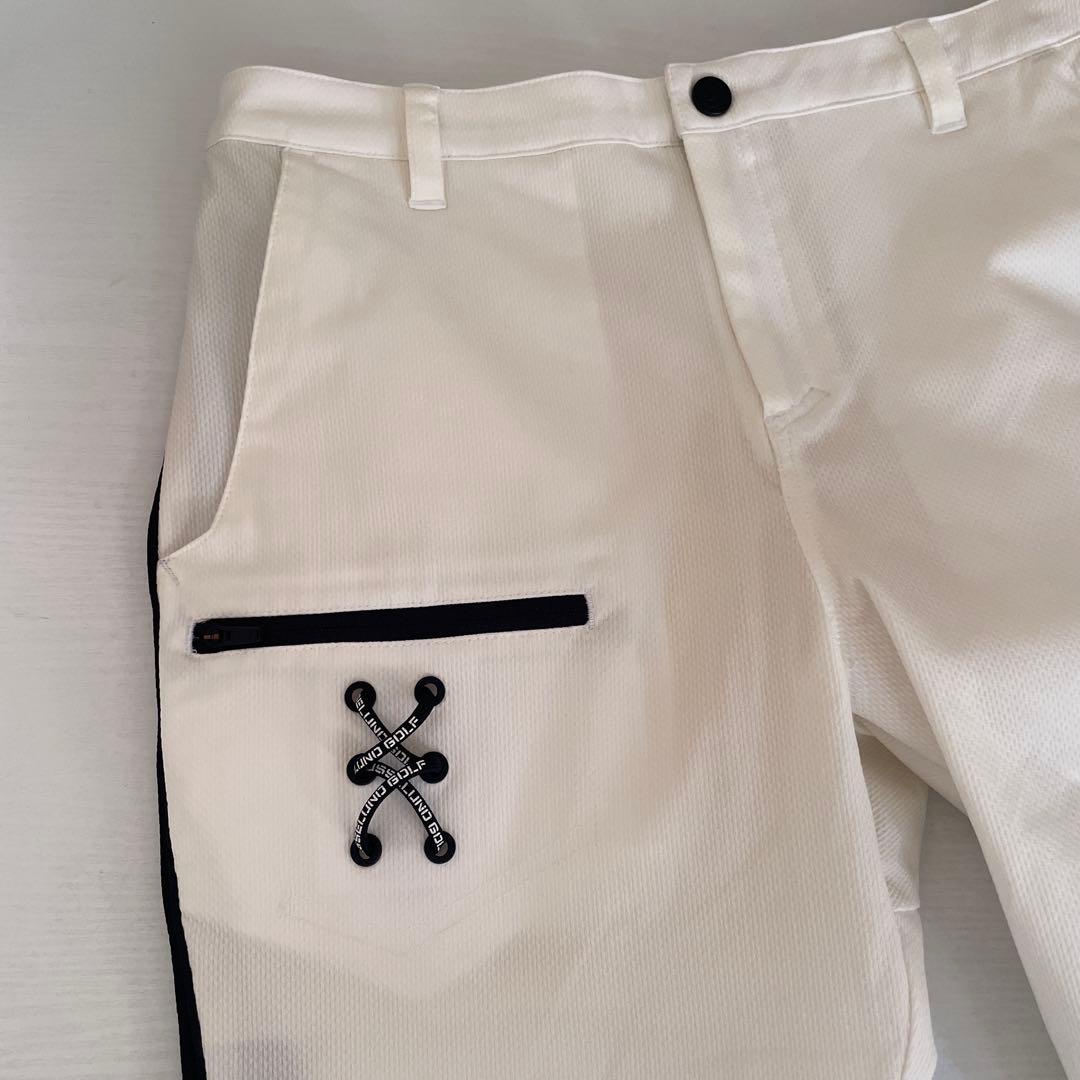 ラッセルノRusseluno ゴルフパンツ　白×黒　サイズ1 新品未使用
