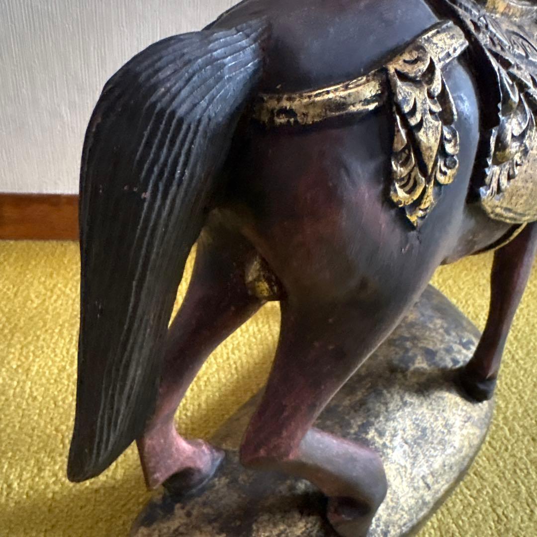 馬の彫刻 アンティーク　置物　オブジェ