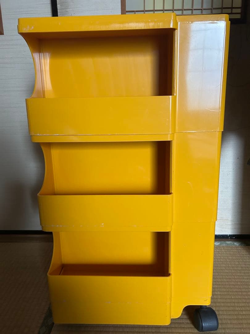 B-LINE　ボビーワゴン　3段3トレイ　イエロー