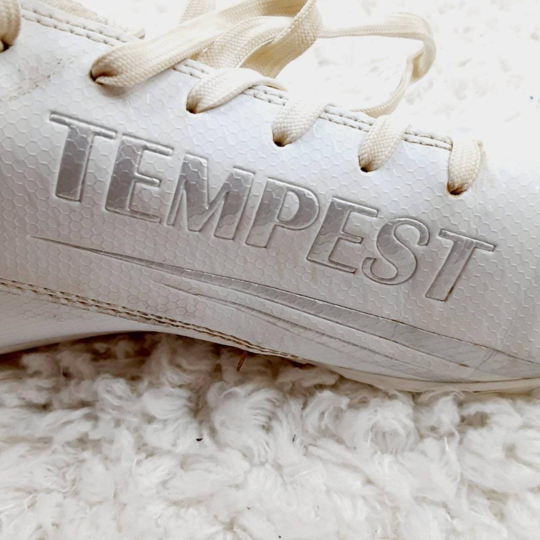 美品 26㎝相当◎TEMPEST テンペスト アメフト用スパイクシューズ 白