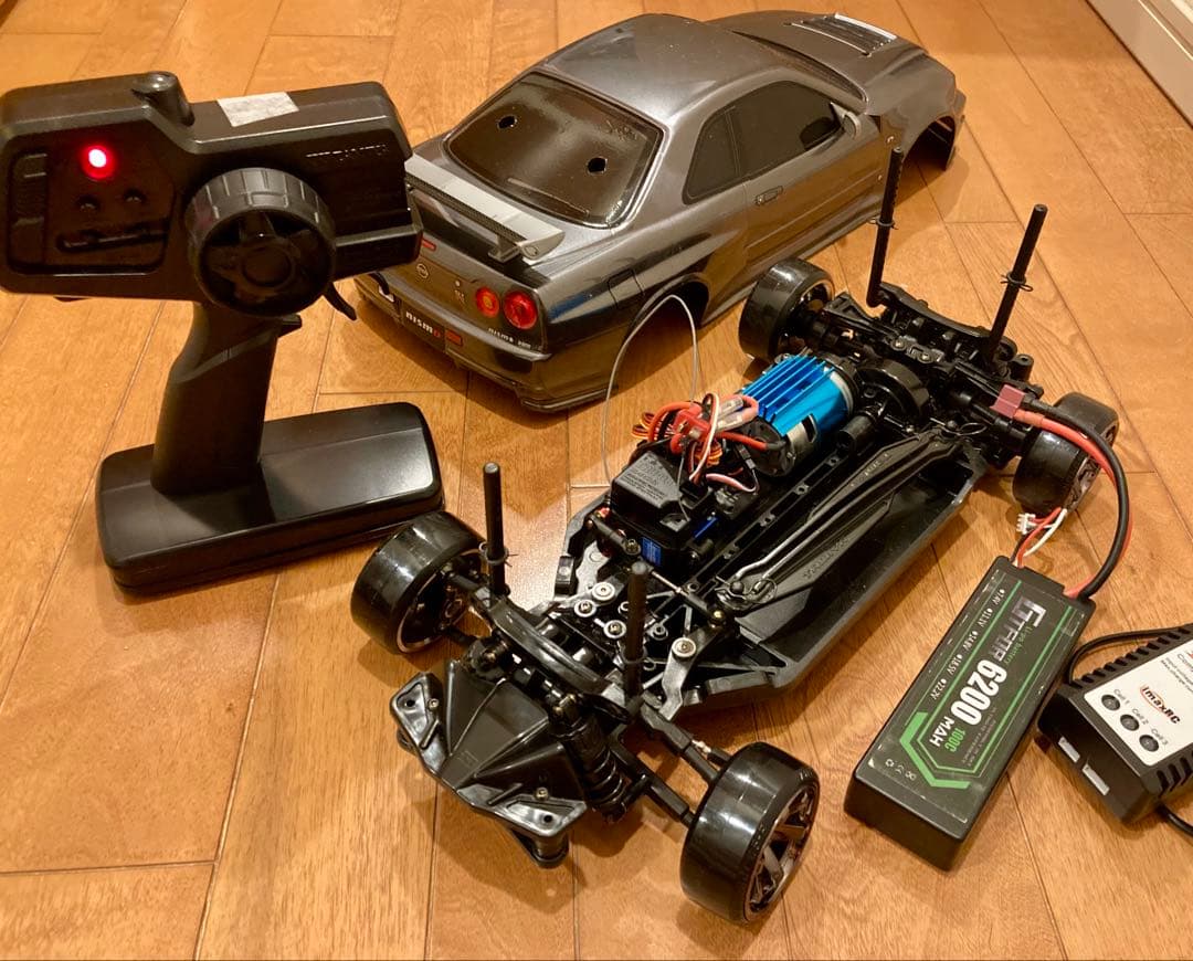 タミヤTT02二駆ドリフト mrcコンバ即ドリセット　ジャイロ付き