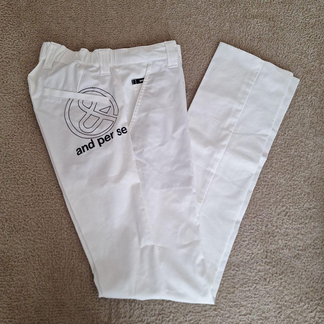 and per se ストレッチ ホワイトパンツ サイズ10