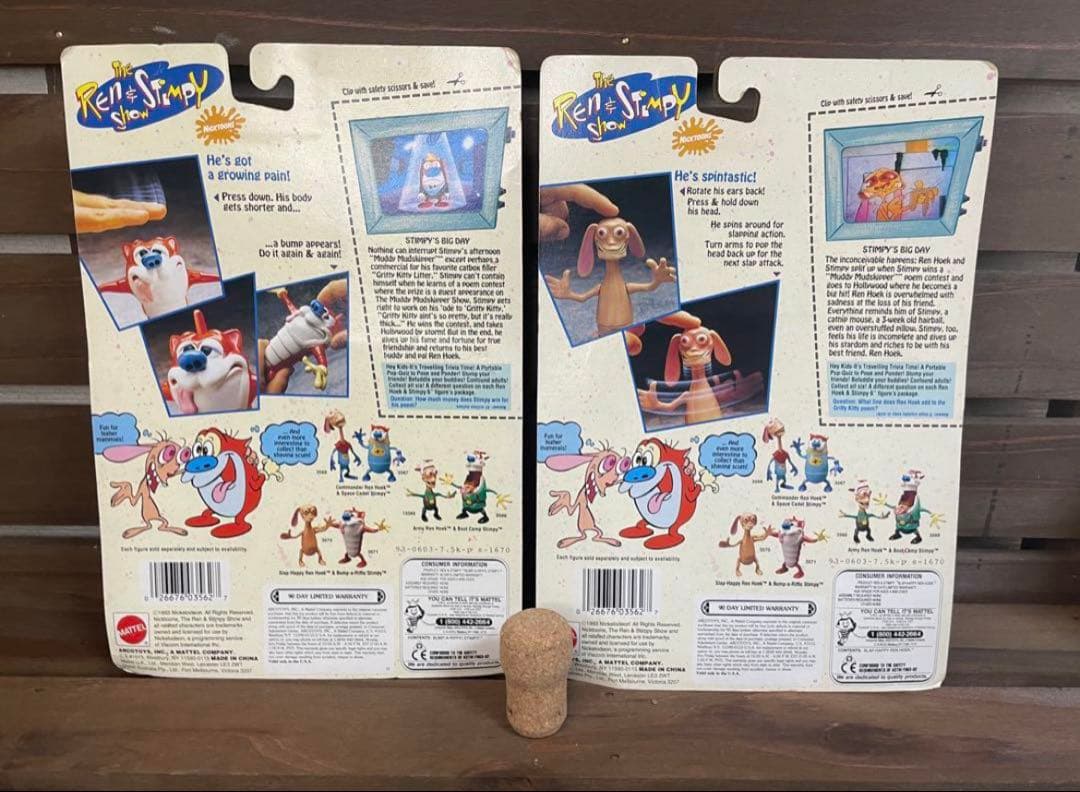 Ren and Stimpy アクションフィギュア 2体セット