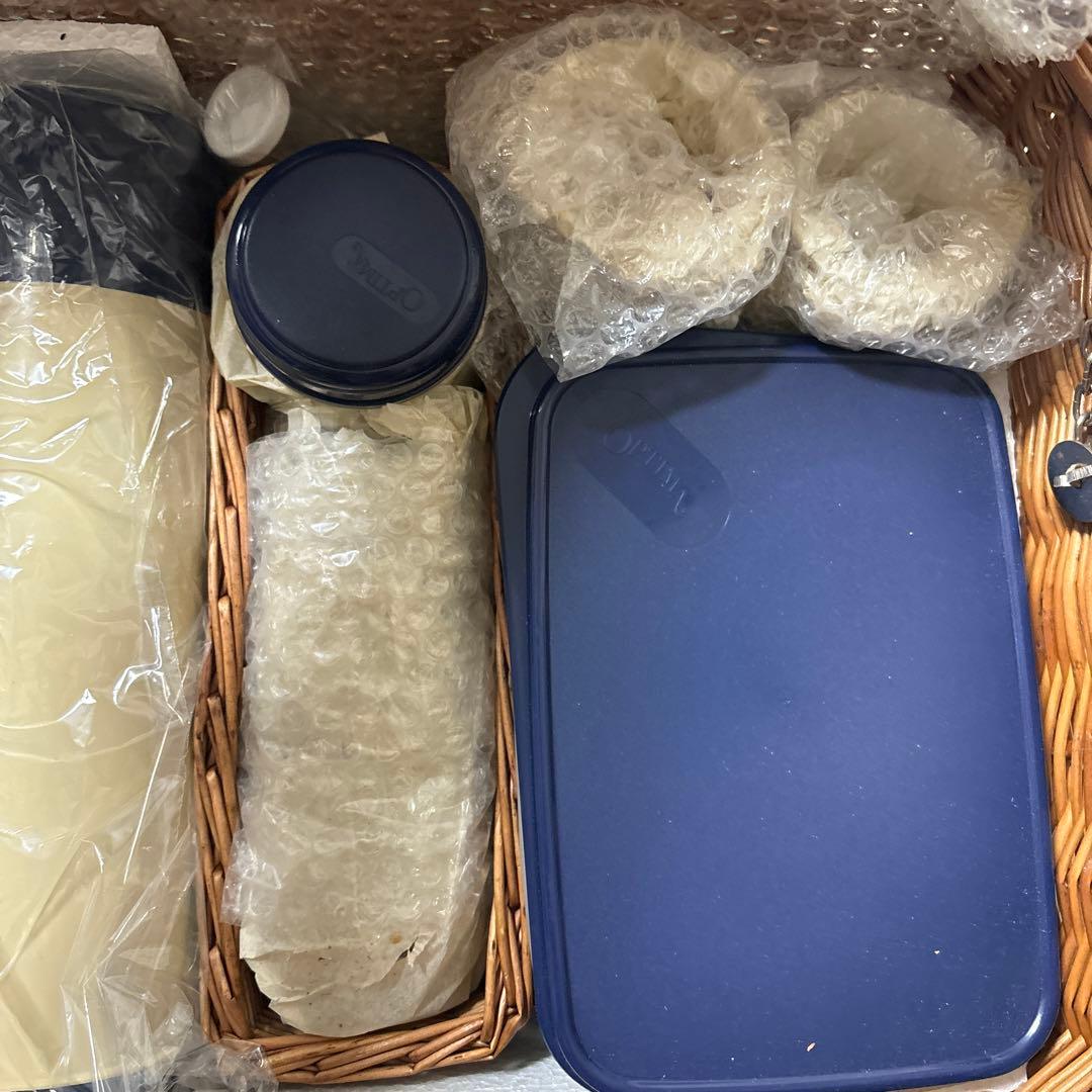 OPTIMA オプティマ　英国製ピクニックバスケット ヴィンテージ 4人分