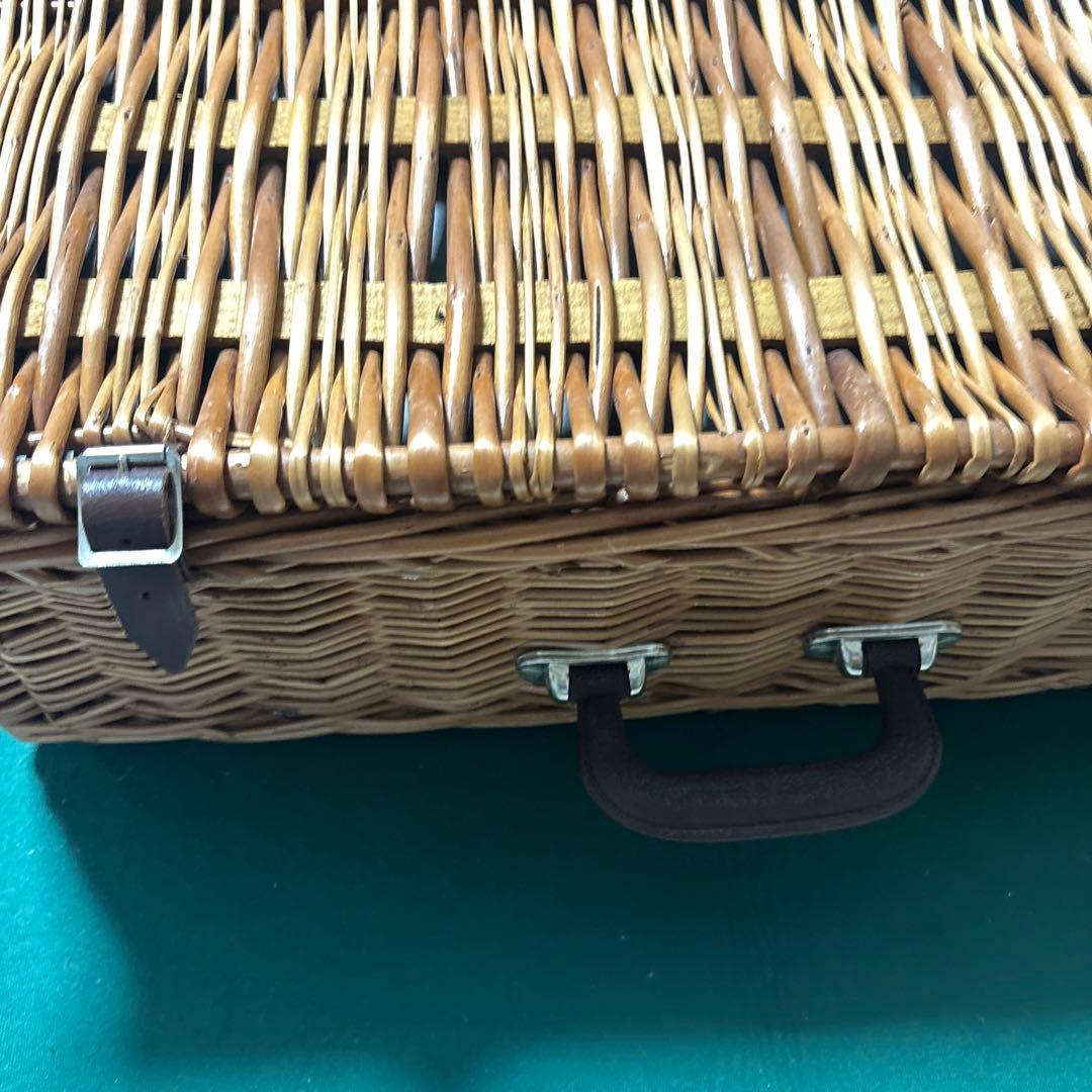 OPTIMA オプティマ　英国製ピクニックバスケット ヴィンテージ 4人分