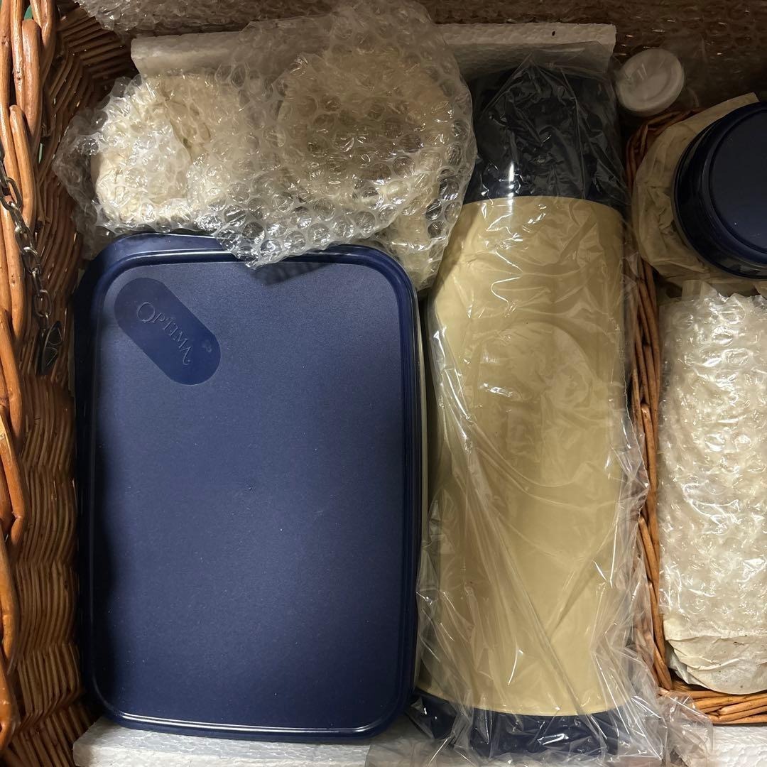 OPTIMA オプティマ　英国製ピクニックバスケット ヴィンテージ 4人分