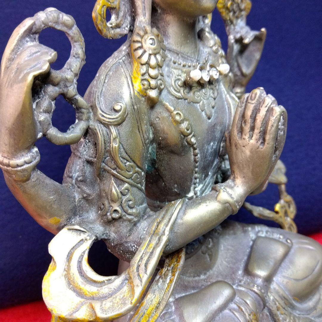 チベット仏像　四肩観世音菩薩