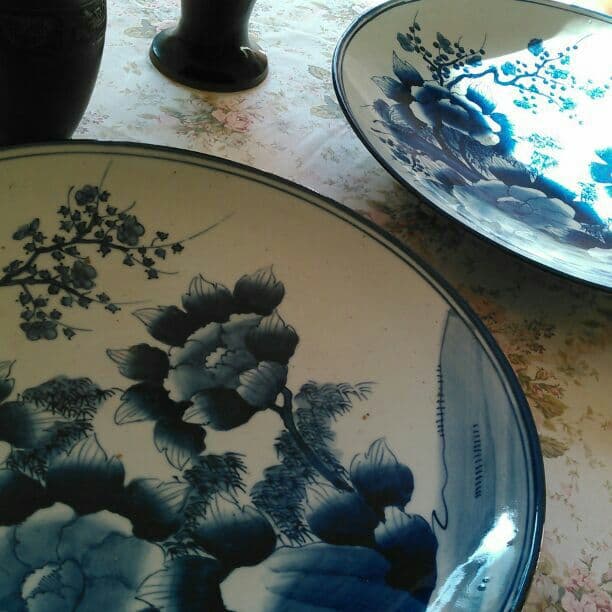 明治飾り皿　特大　２枚