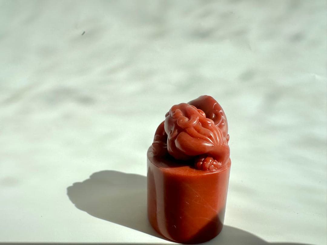 【螭虎】 古獣　美品　高級印材　篆刻　印石　ラオス　印石　水凍