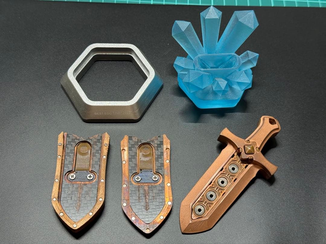 聖剣　紫銅製 フィジェットトイ　EDC fidget toys
