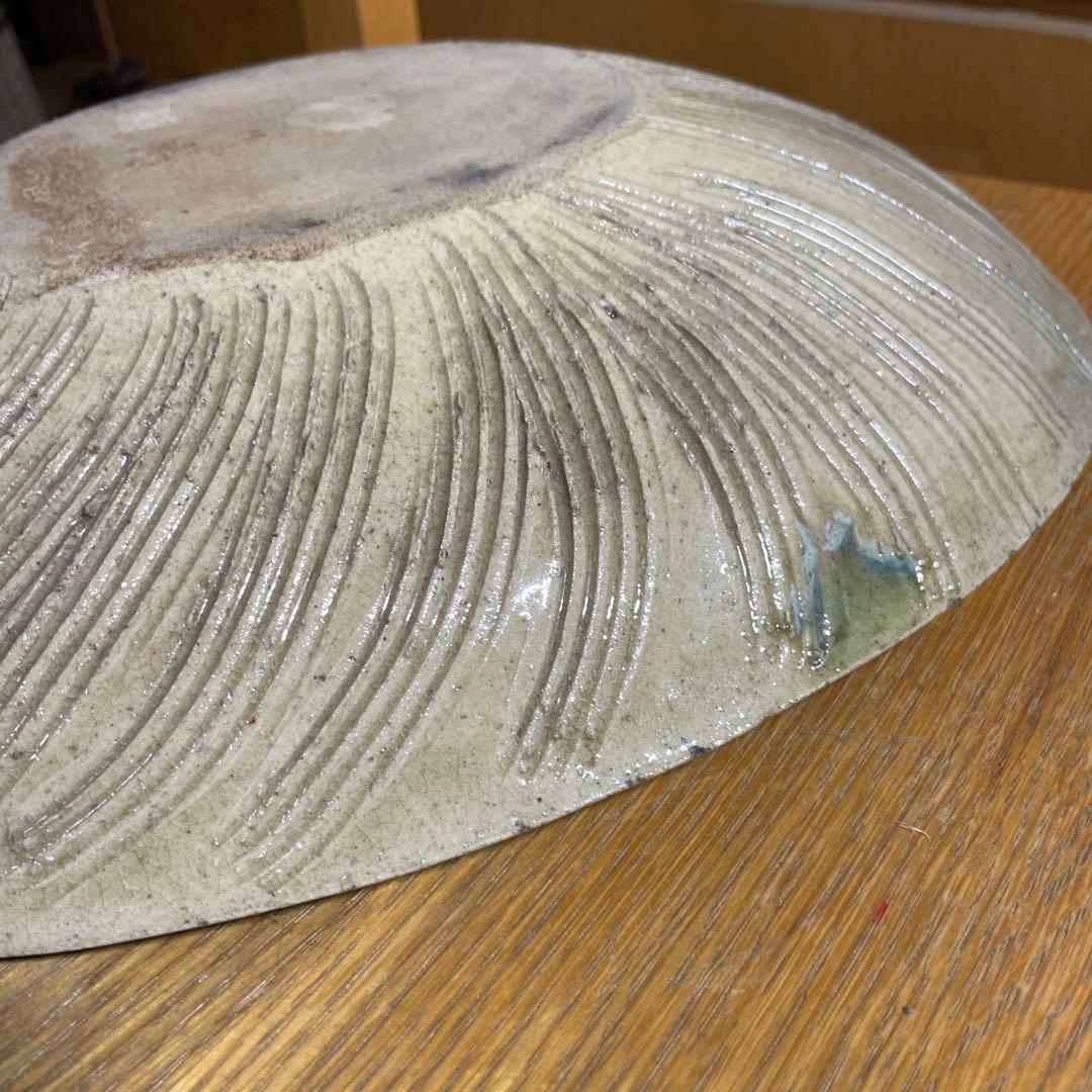 益子焼　楕円皿　箱なし