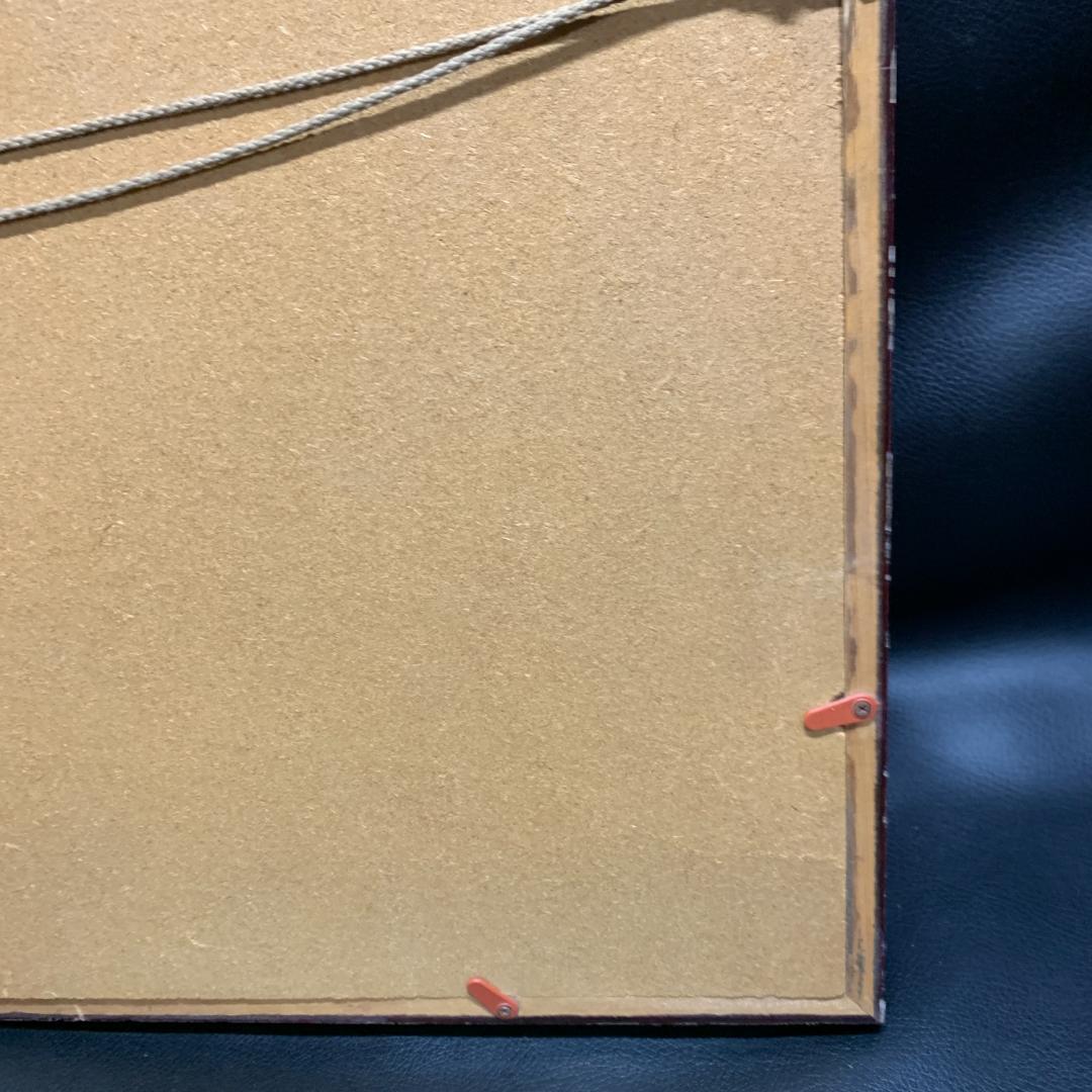 日垣明貫作　赤富士　絵画　肉筆