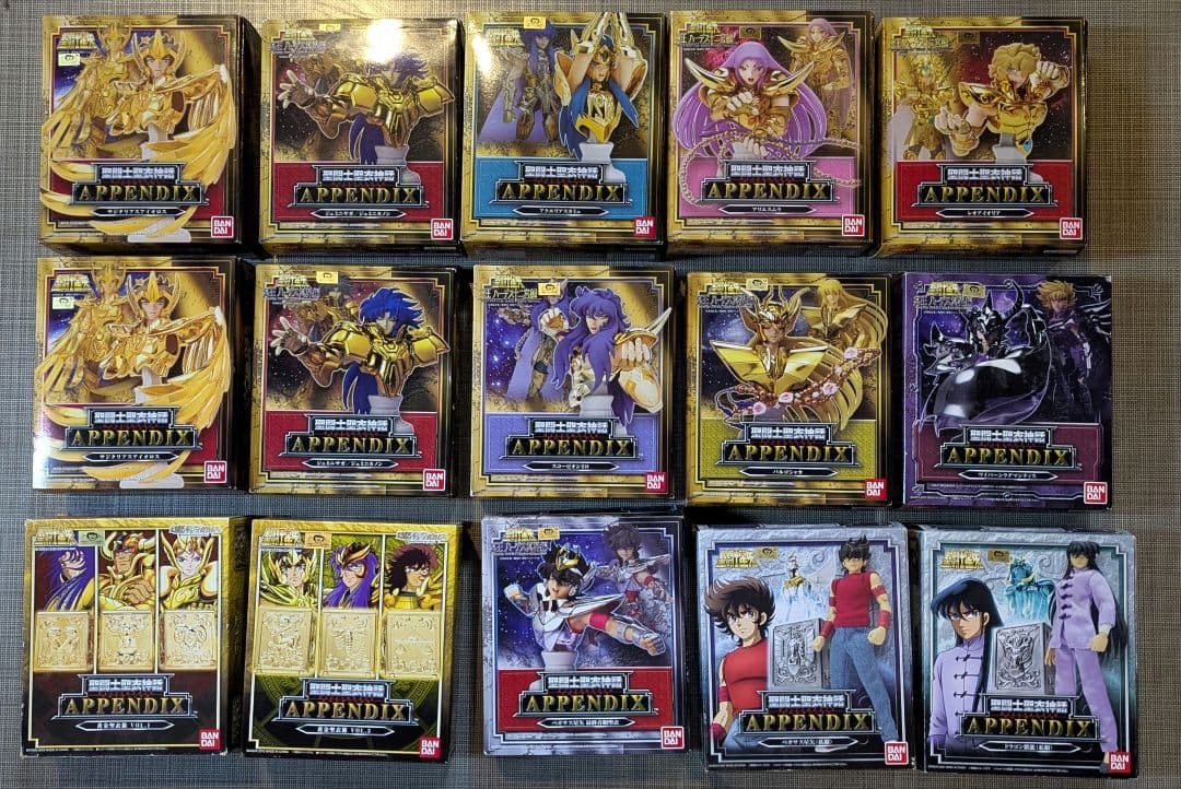 【聖闘士星矢】聖闘士聖衣神話セット　83箱+ディスプレイスタンド