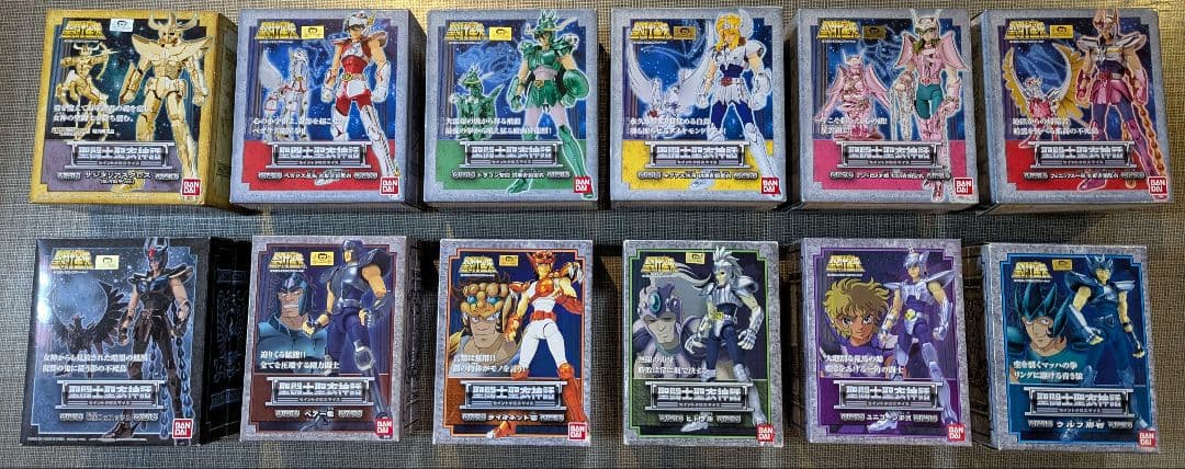 【聖闘士星矢】聖闘士聖衣神話セット　83箱+ディスプレイスタンド