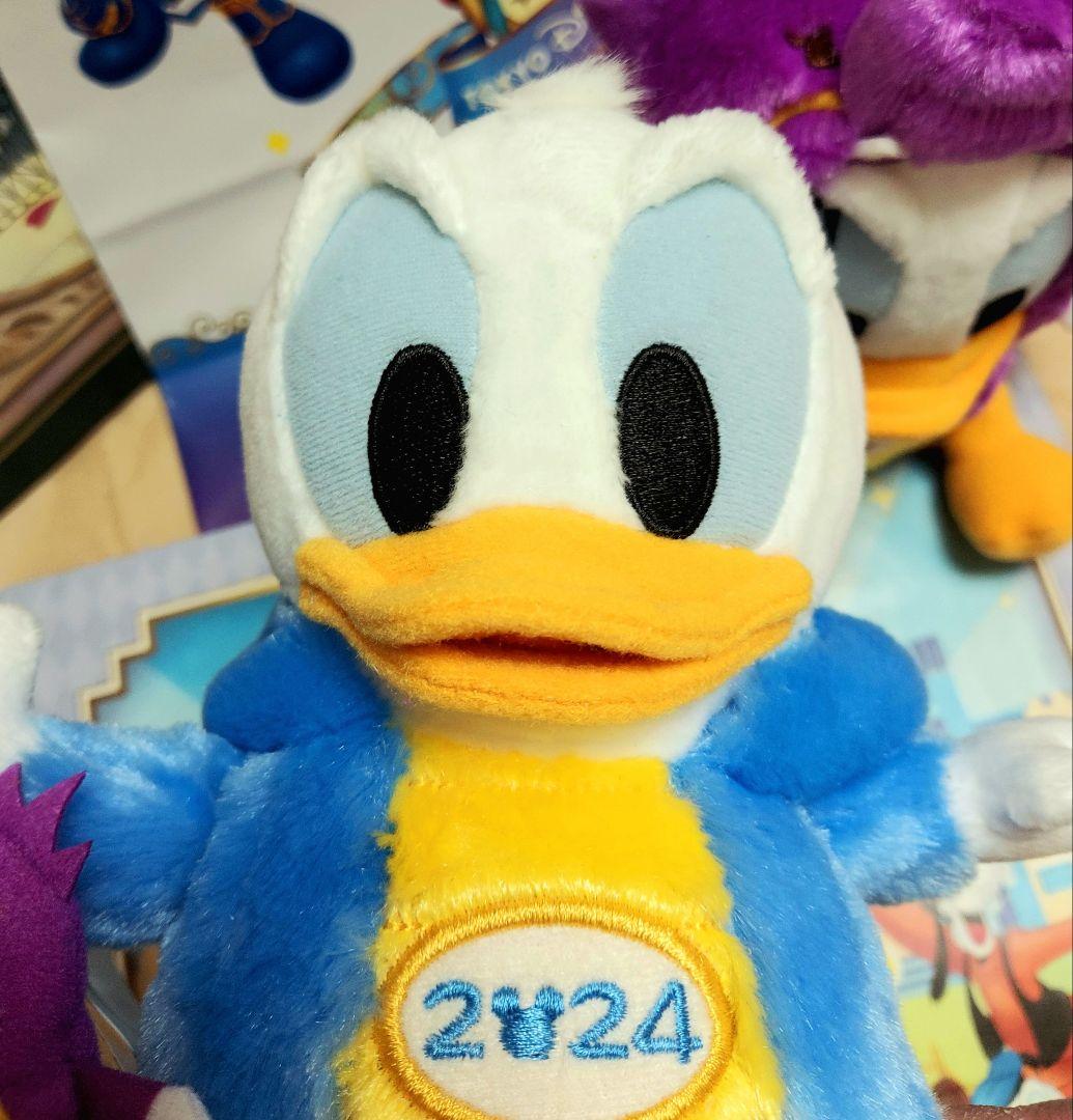 かずや　ドナルド&デイジー　ぬいぐるみ指人形セット　お正月　2024干支