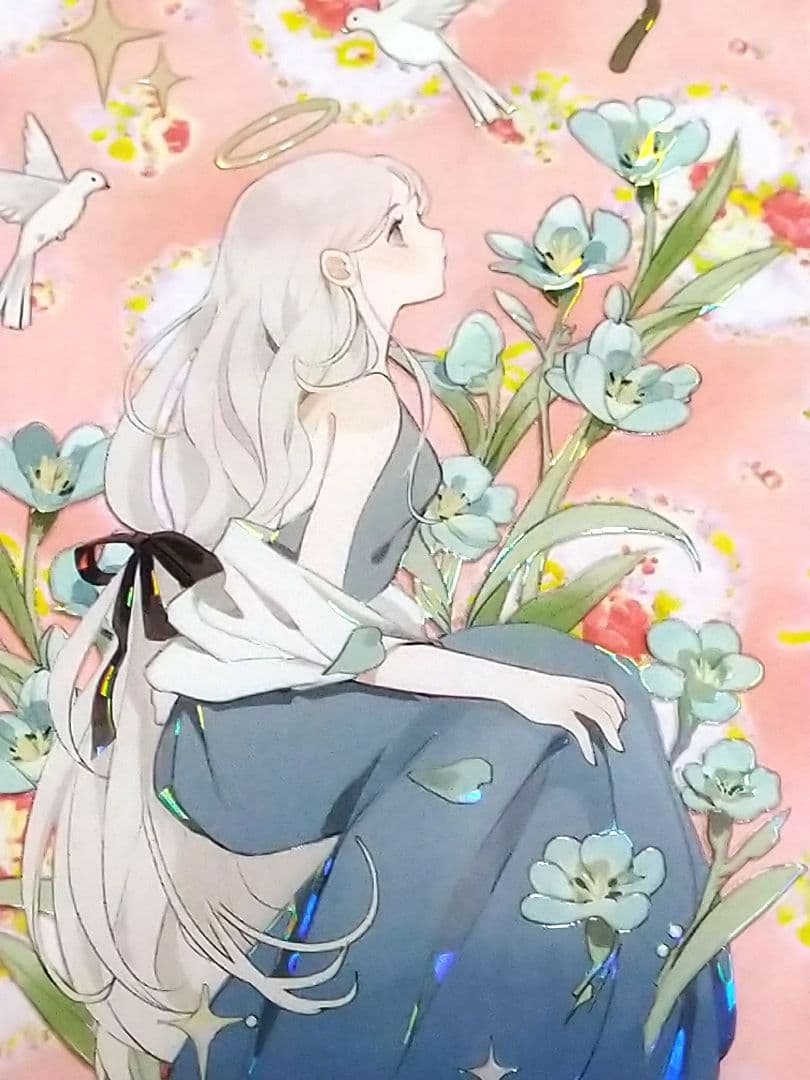 ✩のこり２✩J968＃花间精灵(贝壳光)迷雾切り売り海外人物マステ女の子