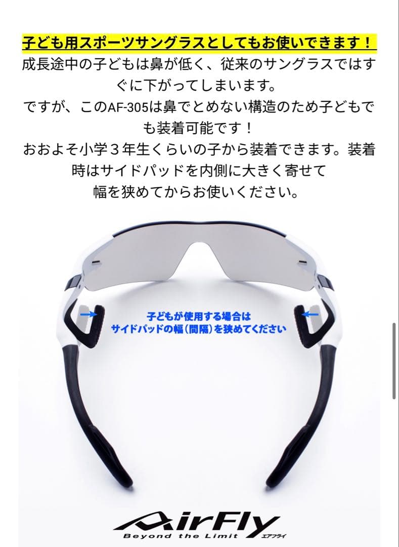 エアフライ サングラス AF-305 C-4 AirFly ミラーレンズ