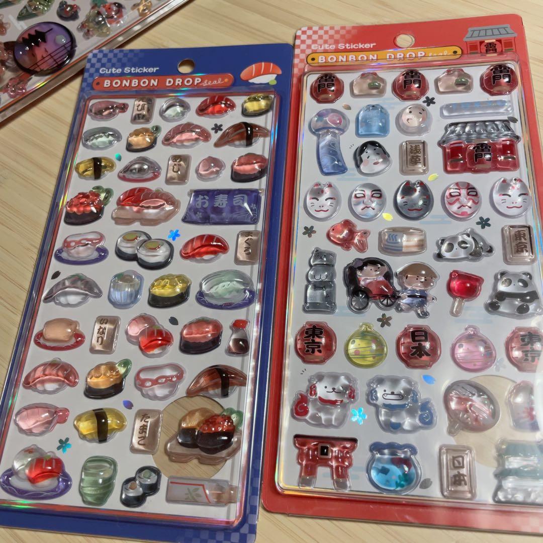 早い者勝ち ボンボンドロップシール 和柄 6枚 新品未開封 正規品 まとめ買い