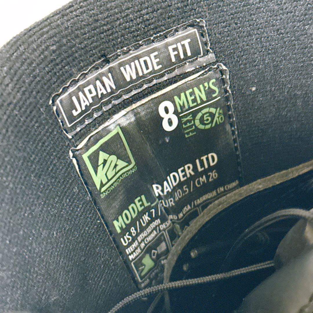 K2 ケーツー スノーボードブーツ BOA RAIDER ライダー ブラック