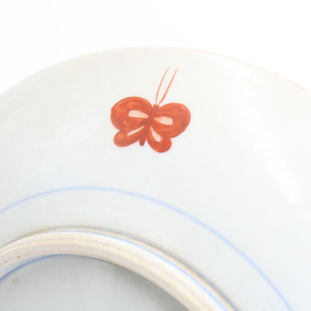 梶本太衛作 色絵芥子の図 飾皿 大皿 共箱　V188　1F14