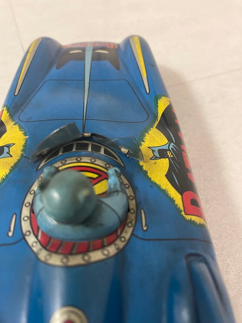 バットマン　ブリキのおもちゃ　バットモービル　バットマンカー　アオシン製