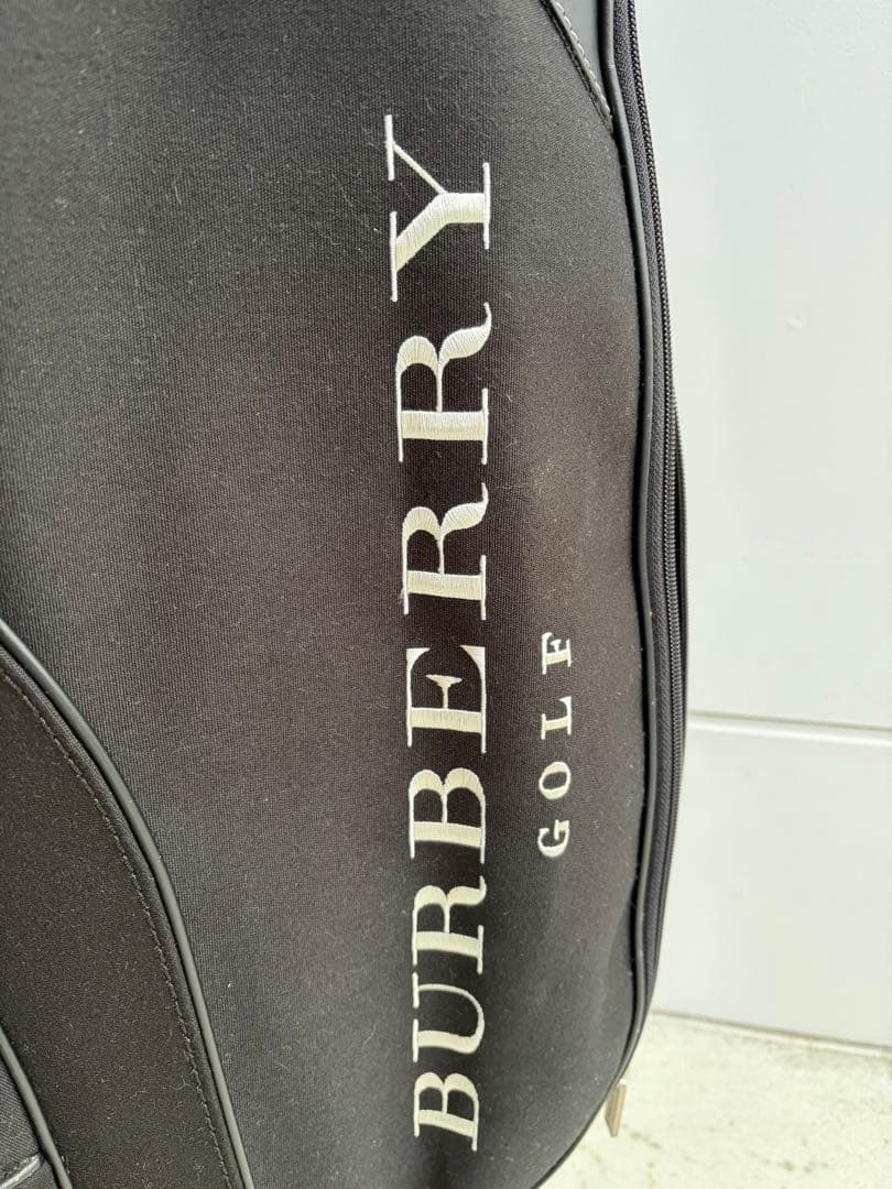 土日限定値下！美品 BURBERRY バーバリーゴルフ ゴルフバッグ ブラック