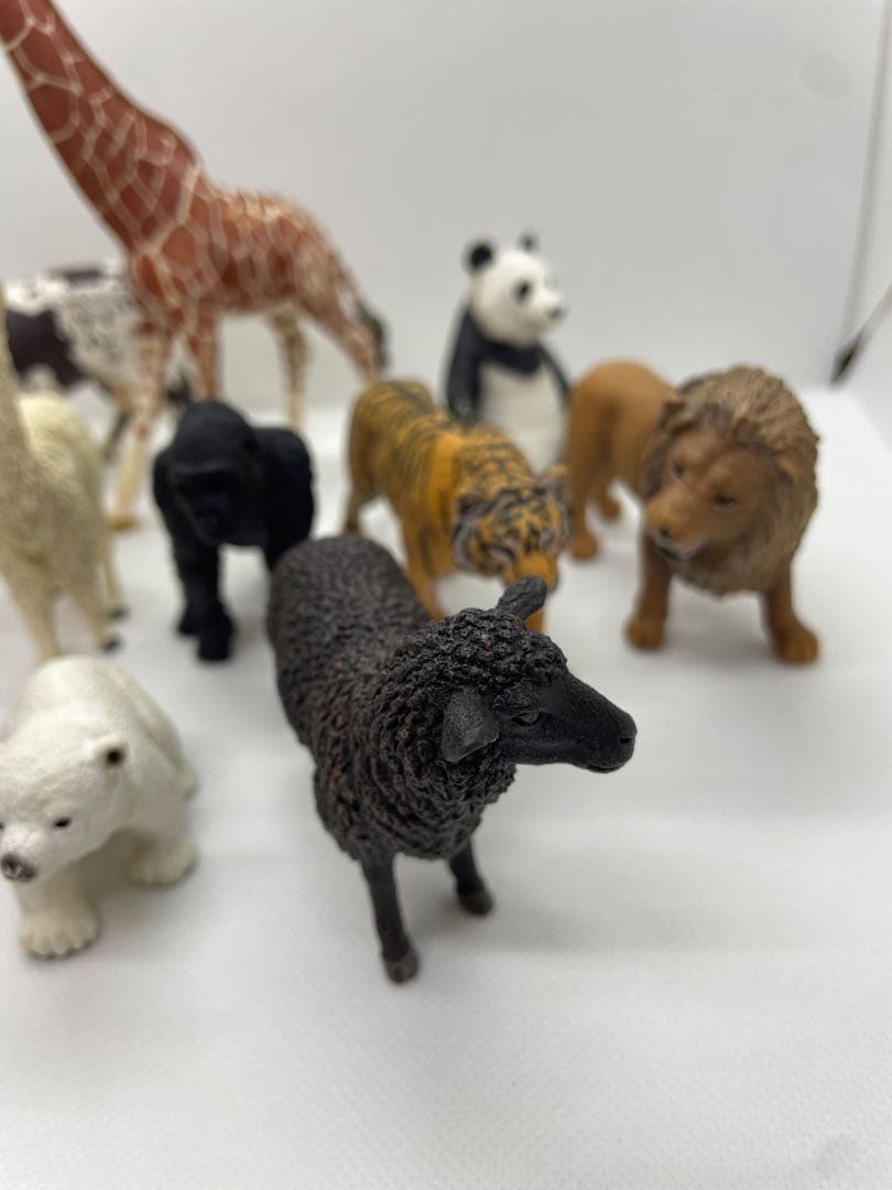 シュライヒ 動物 フィギュア まとめ売り 13体 キリン ライオン トラ ゴリラ
