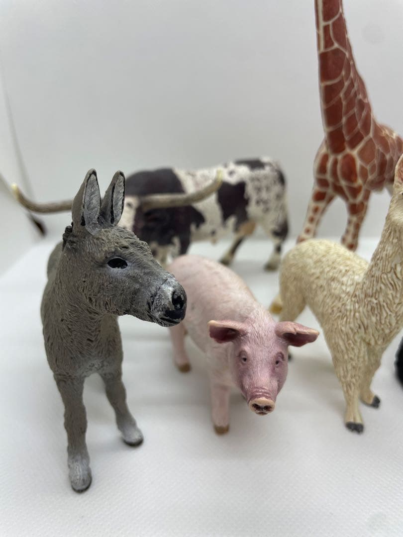 シュライヒ 動物 フィギュア まとめ売り 13体 キリン ライオン トラ ゴリラ