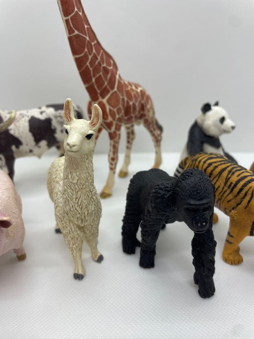 シュライヒ 動物 フィギュア まとめ売り 13体 キリン ライオン トラ ゴリラ